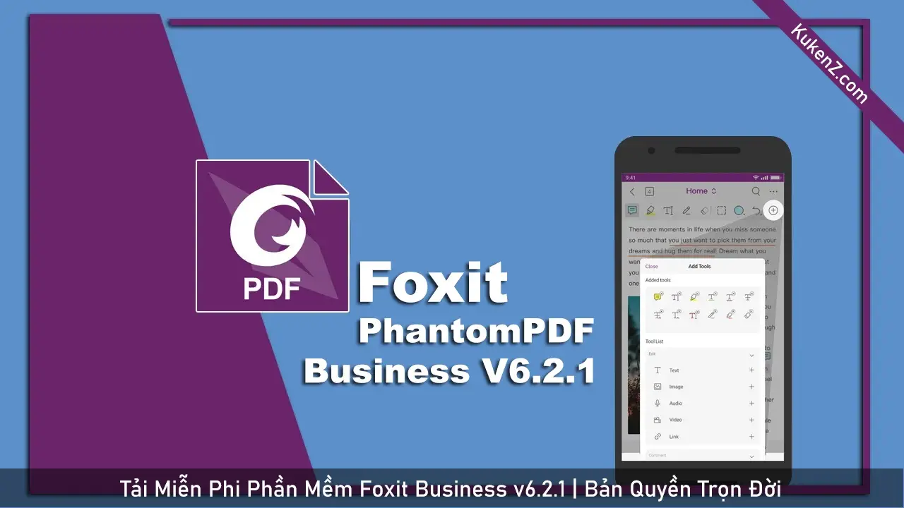 Tải Và Cài Đặt Miễn Phí Phần Mềm Foxit PhantomPDF Business v6.2.1 Full Crack
