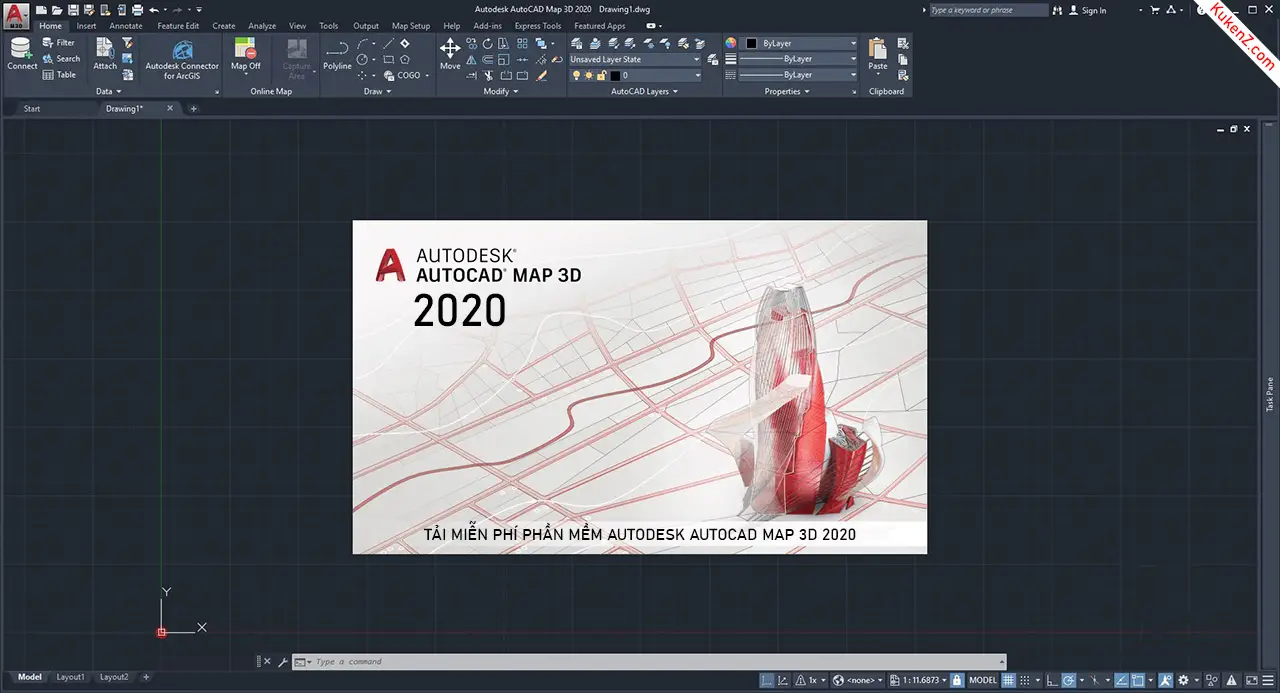 Tải Và Cài Đặt Miễn Phí Phần Mềm AutoCAD Map 3D 2020 Full Crack